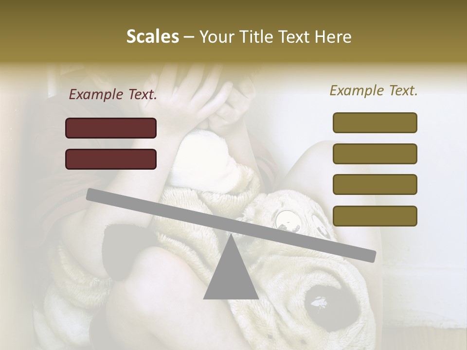 Lonely Boy Being Punished In The Corner. (This Image Is Toned Intentionally) PowerPoint Template