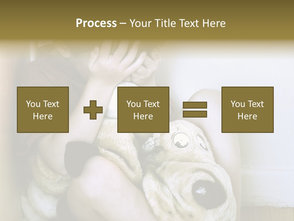 Lonely Boy Being Punished In The Corner. (This Image Is Toned Intentionally) PowerPoint Template