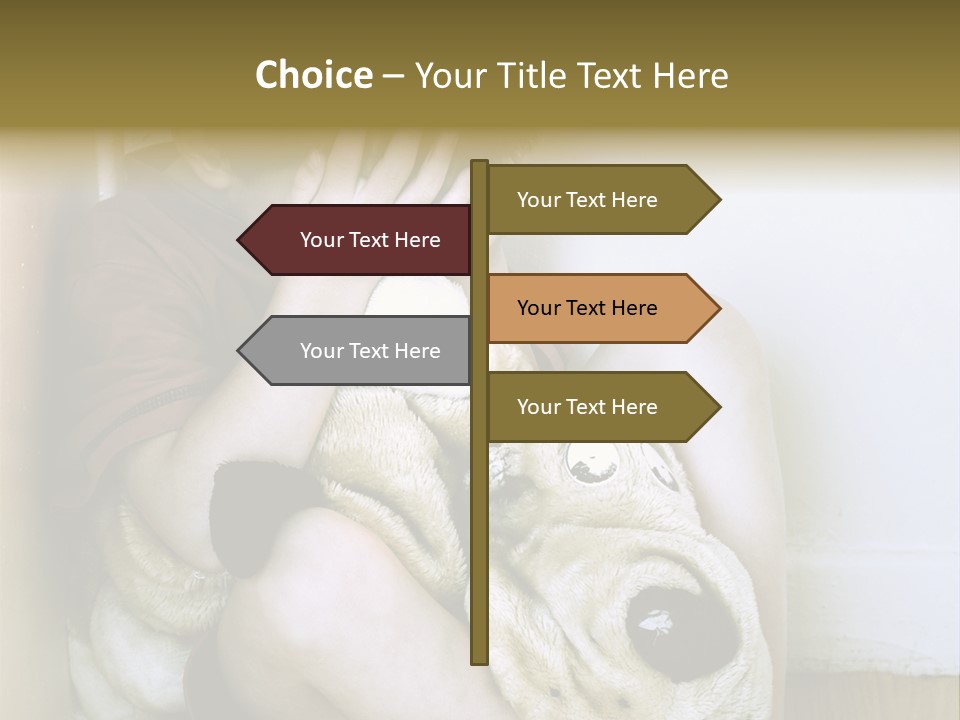 Lonely Boy Being Punished In The Corner. (This Image Is Toned Intentionally) PowerPoint Template