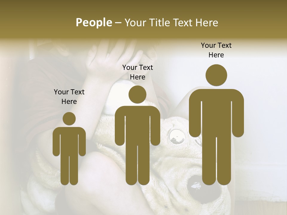 Lonely Boy Being Punished In The Corner. (This Image Is Toned Intentionally) PowerPoint Template