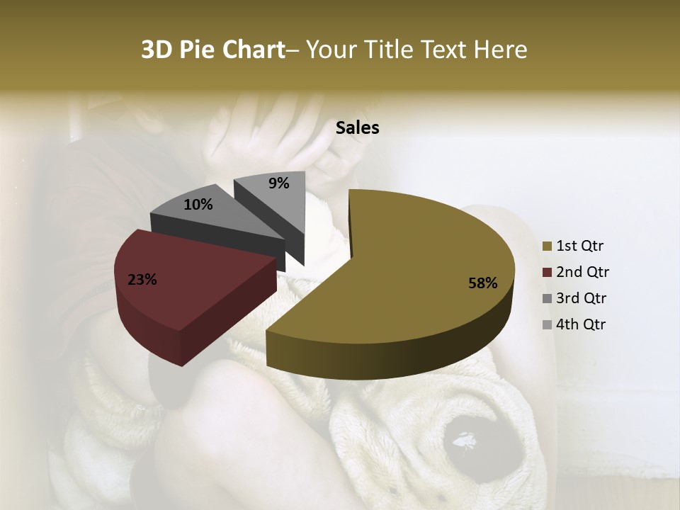 Lonely Boy Being Punished In The Corner. (This Image Is Toned Intentionally) PowerPoint Template