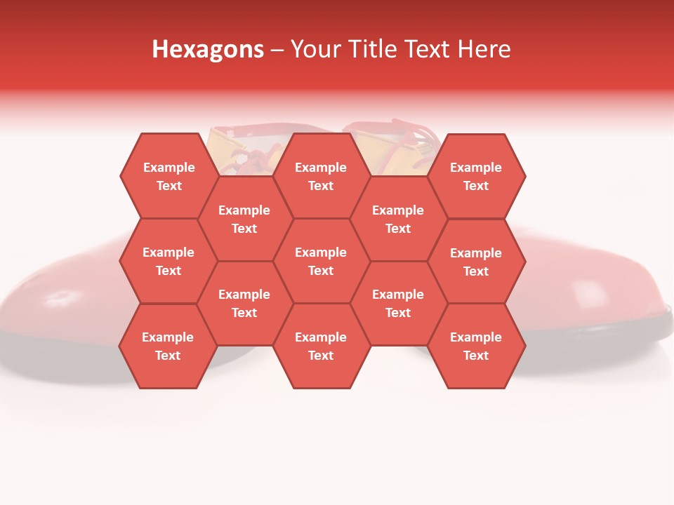 A Pair Of Huge Colorful Clown Shoes On A White Background With Copy Space PowerPoint Template