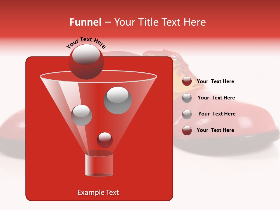 A Pair Of Huge Colorful Clown Shoes On A White Background With Copy Space PowerPoint Template