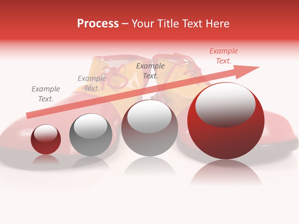 A Pair Of Huge Colorful Clown Shoes On A White Background With Copy Space PowerPoint Template