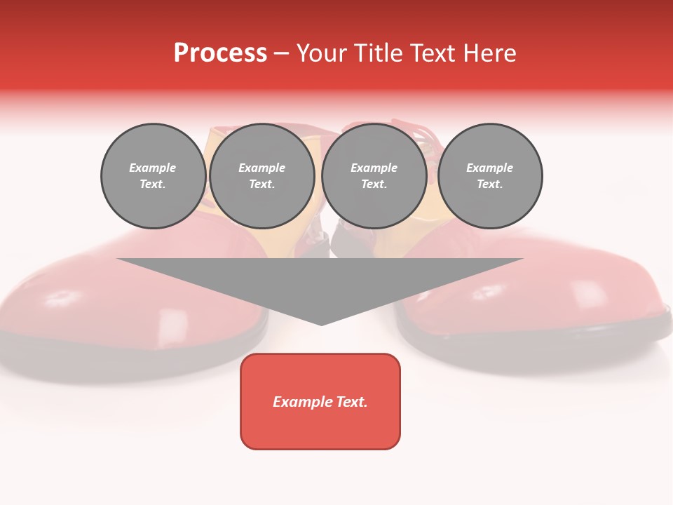 A Pair Of Huge Colorful Clown Shoes On A White Background With Copy Space PowerPoint Template