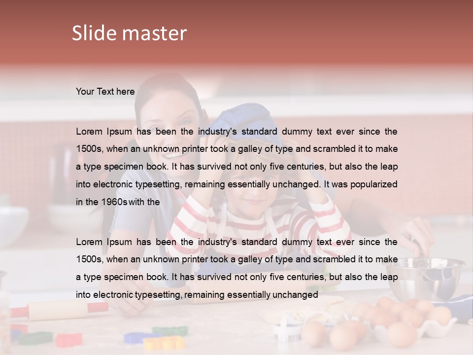 Mother Having Fun With Her Child PowerPoint Template