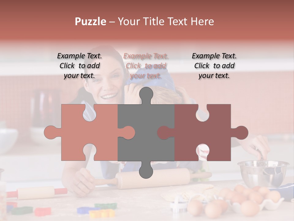 Mother Having Fun With Her Child PowerPoint Template