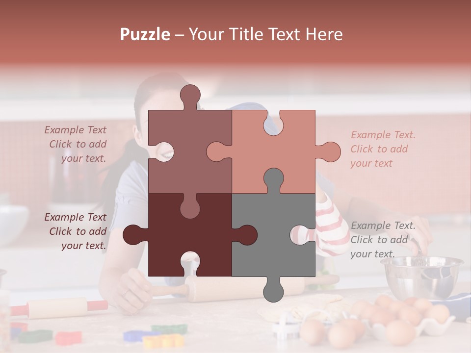 Mother Having Fun With Her Child PowerPoint Template