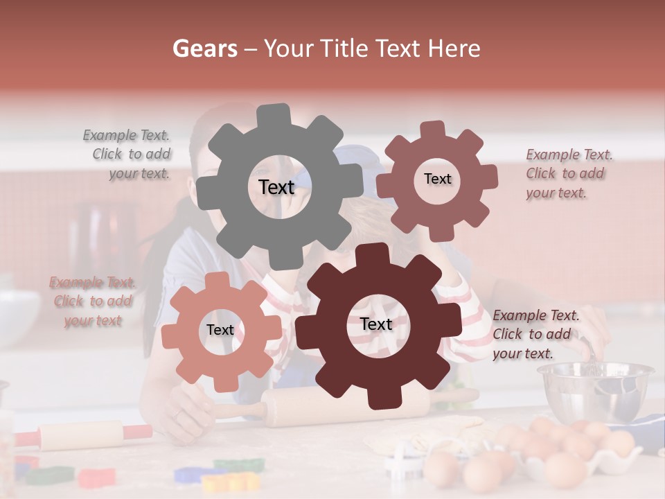 Mother Having Fun With Her Child PowerPoint Template