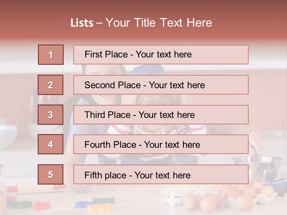 Mother Having Fun With Her Child PowerPoint Template