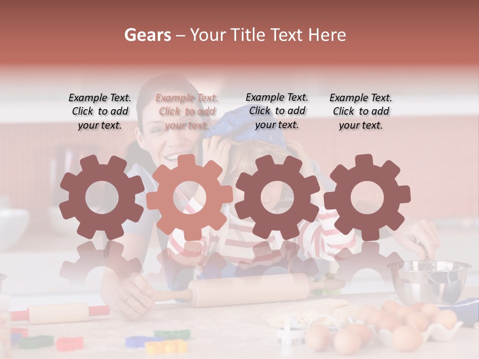 Mother Having Fun With Her Child PowerPoint Template