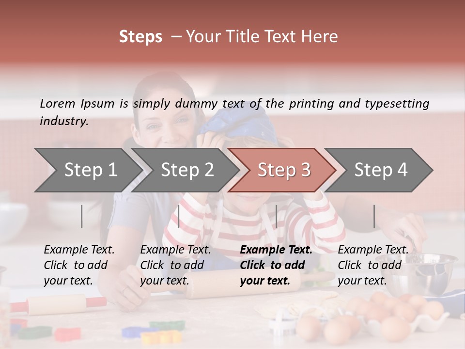 Mother Having Fun With Her Child PowerPoint Template