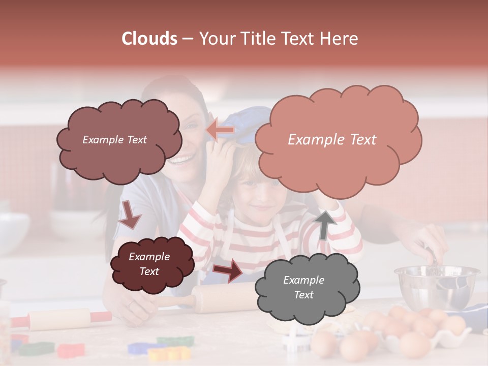 Mother Having Fun With Her Child PowerPoint Template