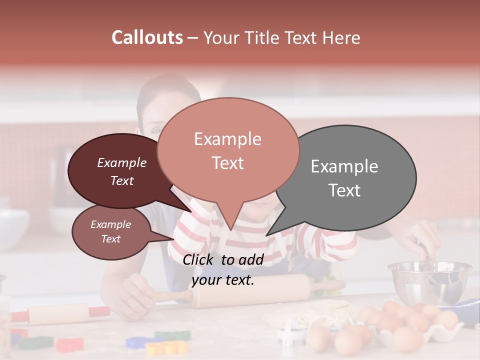 Mother Having Fun With Her Child PowerPoint Template