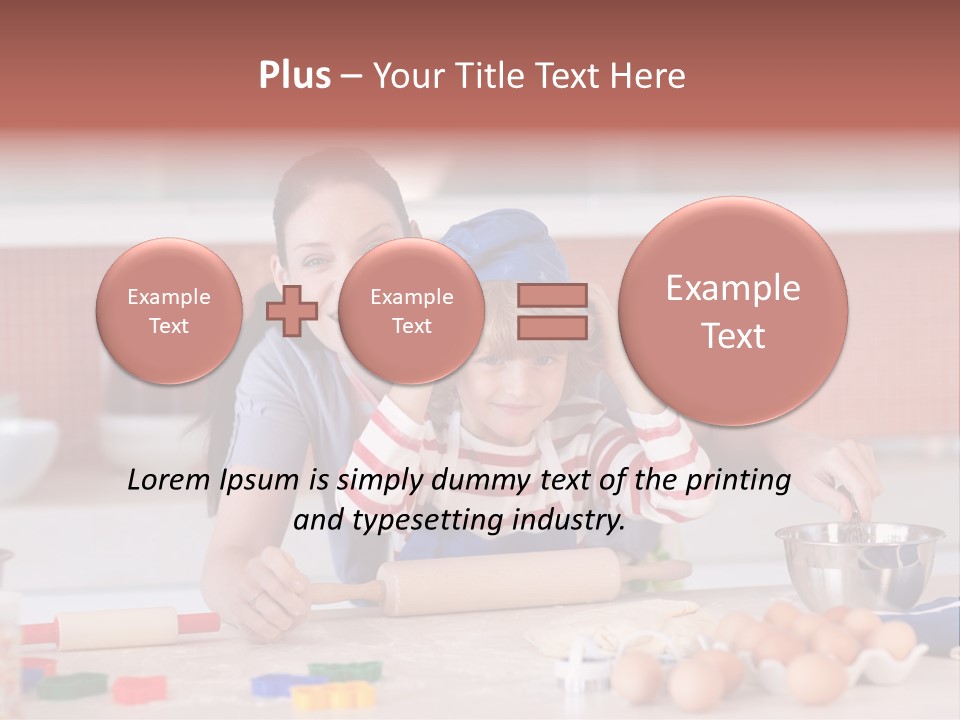 Mother Having Fun With Her Child PowerPoint Template