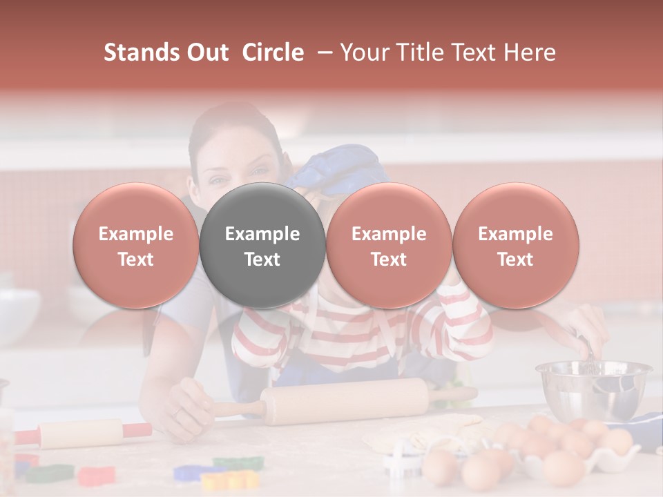 Mother Having Fun With Her Child PowerPoint Template