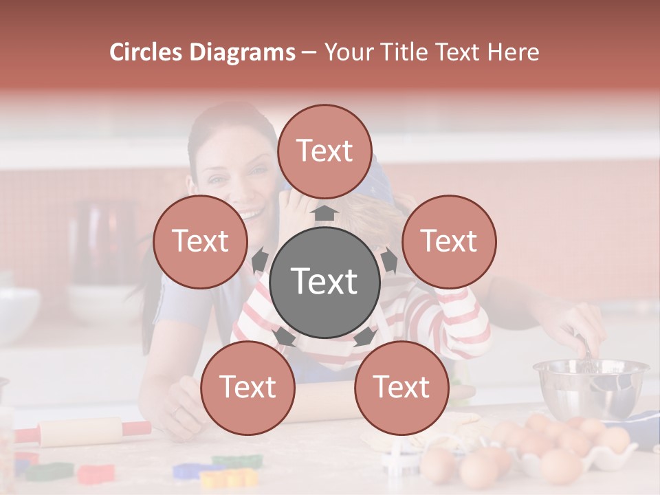 Mother Having Fun With Her Child PowerPoint Template