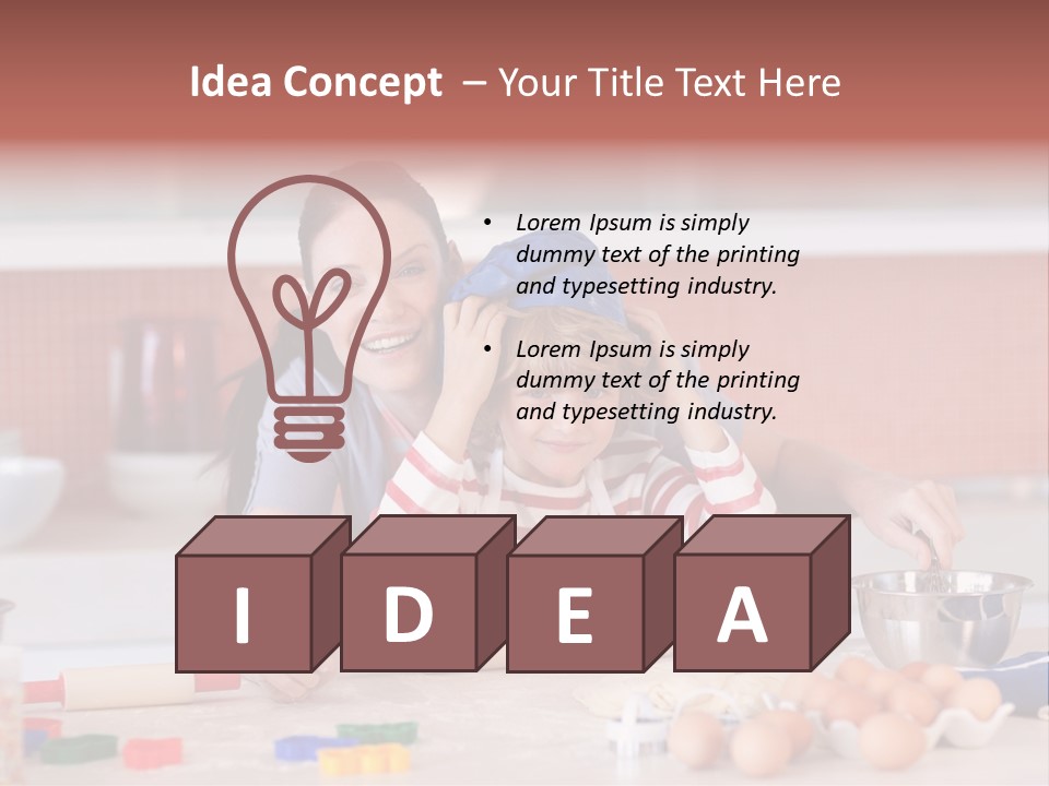 Mother Having Fun With Her Child PowerPoint Template