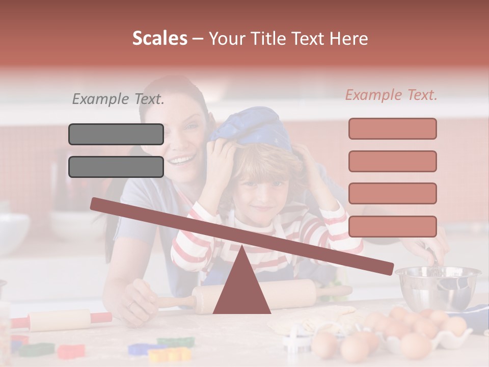 Mother Having Fun With Her Child PowerPoint Template