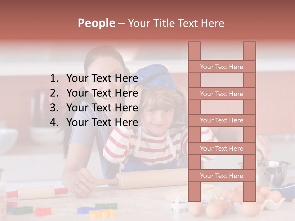 Mother Having Fun With Her Child PowerPoint Template