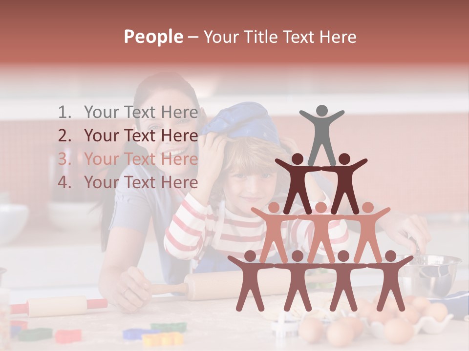 Mother Having Fun With Her Child PowerPoint Template