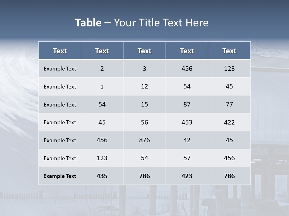 Hurricane Damaged Coastal Home With Storm Overlay PowerPoint Template