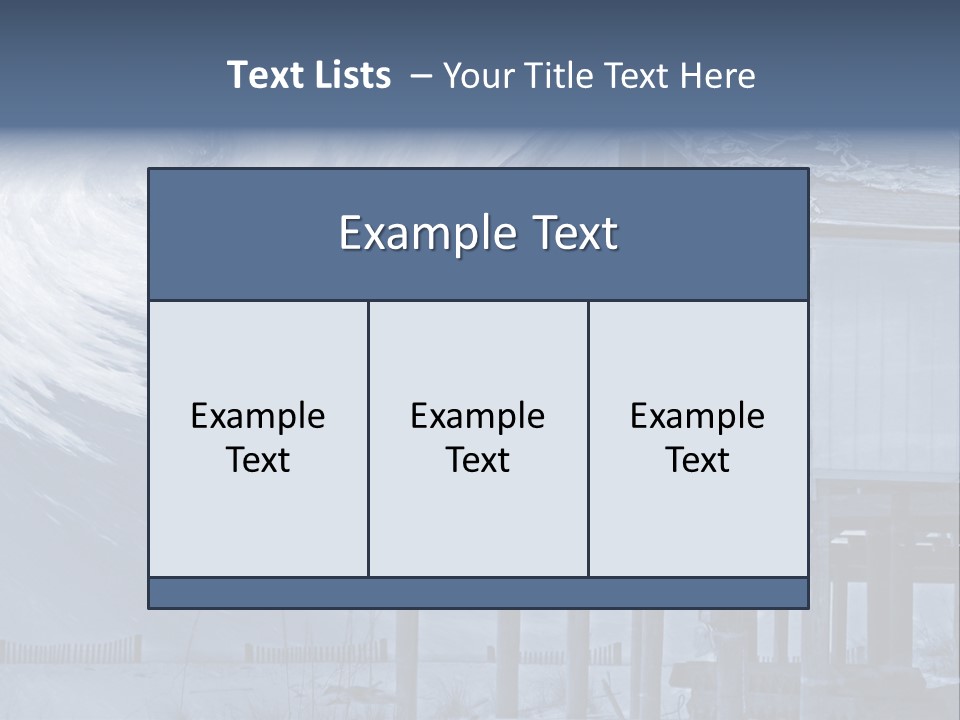 Hurricane Damaged Coastal Home With Storm Overlay PowerPoint Template