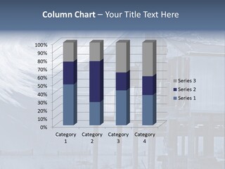 Hurricane Damaged Coastal Home With Storm Overlay PowerPoint Template