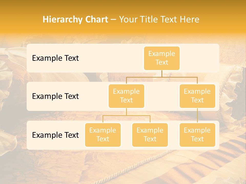 Beautiful Orange Pillows On The Beds Of Modern PowerPoint Template