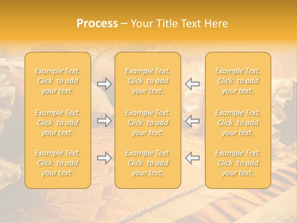 Beautiful Orange Pillows On The Beds Of Modern PowerPoint Template