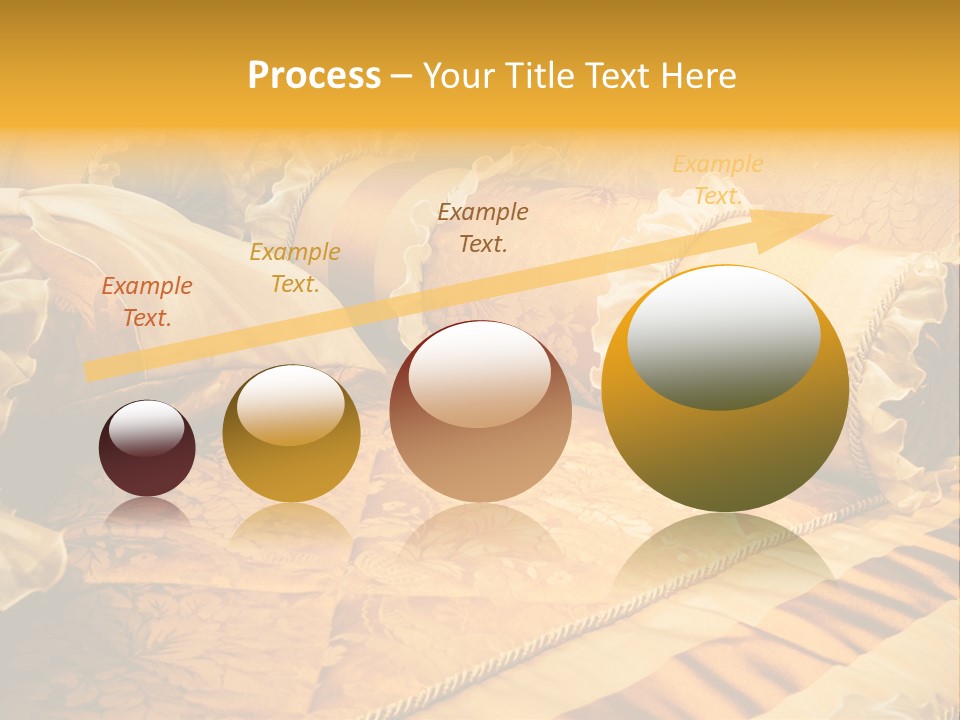 Beautiful Orange Pillows On The Beds Of Modern PowerPoint Template