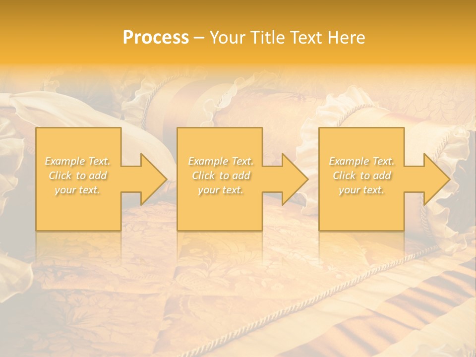 Beautiful Orange Pillows On The Beds Of Modern PowerPoint Template