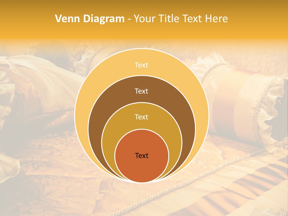 Beautiful Orange Pillows On The Beds Of Modern PowerPoint Template