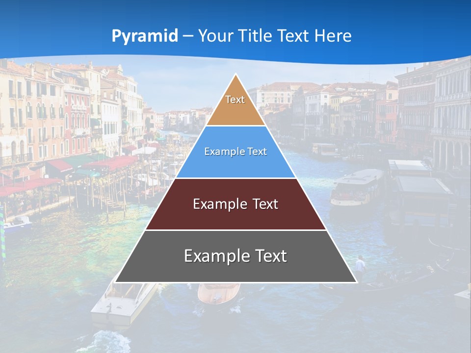 View Of Famous Grand Canal From Rialto Bridge, Venice PowerPoint Template