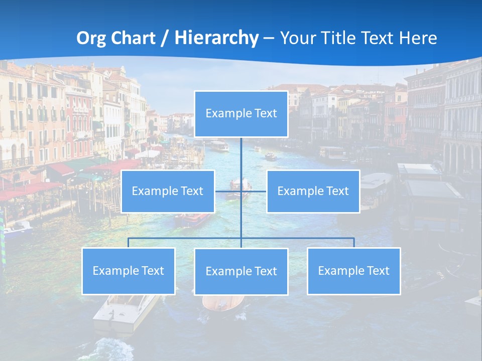 View Of Famous Grand Canal From Rialto Bridge, Venice PowerPoint Template