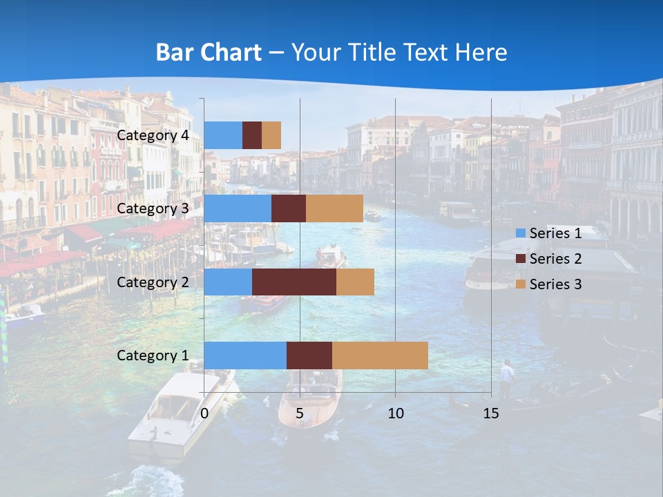 View Of Famous Grand Canal From Rialto Bridge, Venice PowerPoint Template