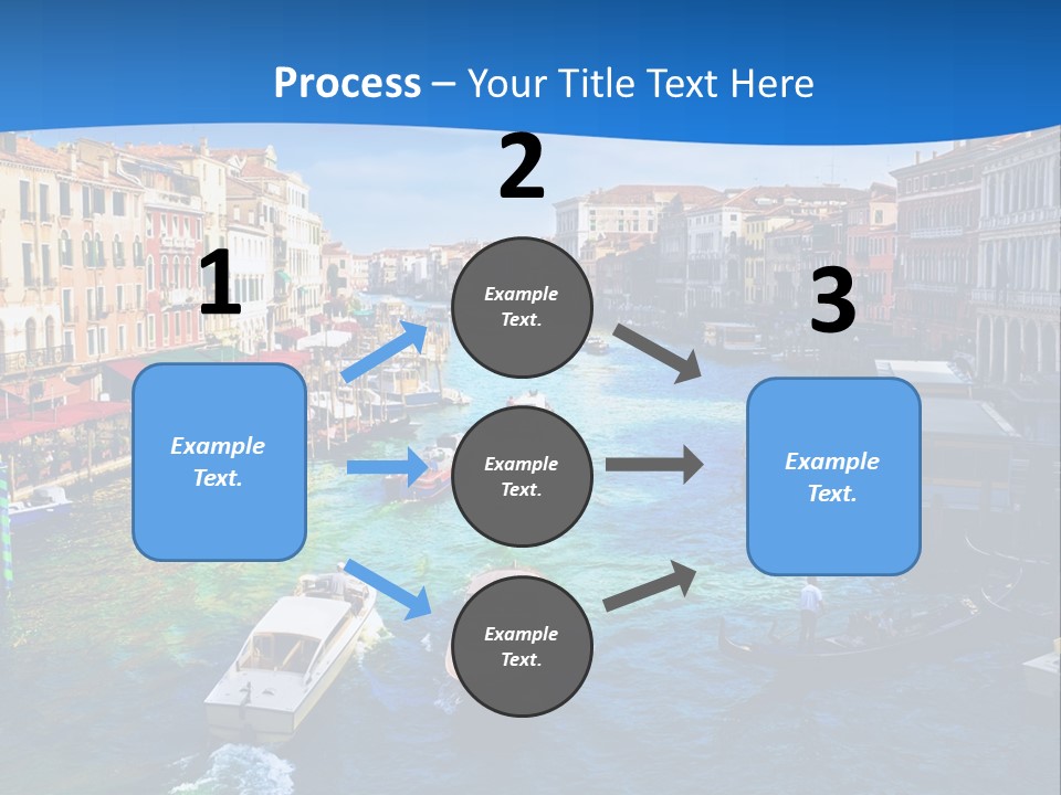 View Of Famous Grand Canal From Rialto Bridge, Venice PowerPoint Template