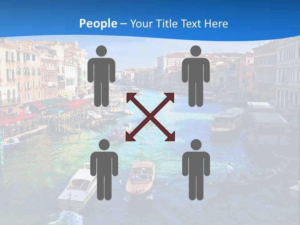 View Of Famous Grand Canal From Rialto Bridge, Venice PowerPoint Template