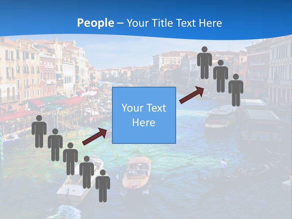 View Of Famous Grand Canal From Rialto Bridge, Venice PowerPoint Template