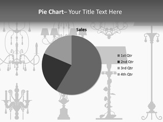 Set Of Silhouettes Of Luxury Lamps PowerPoint Template