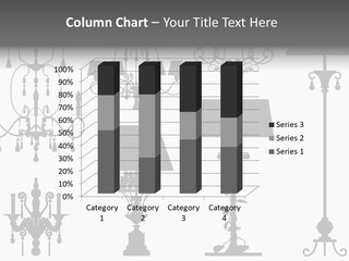 Set Of Silhouettes Of Luxury Lamps PowerPoint Template