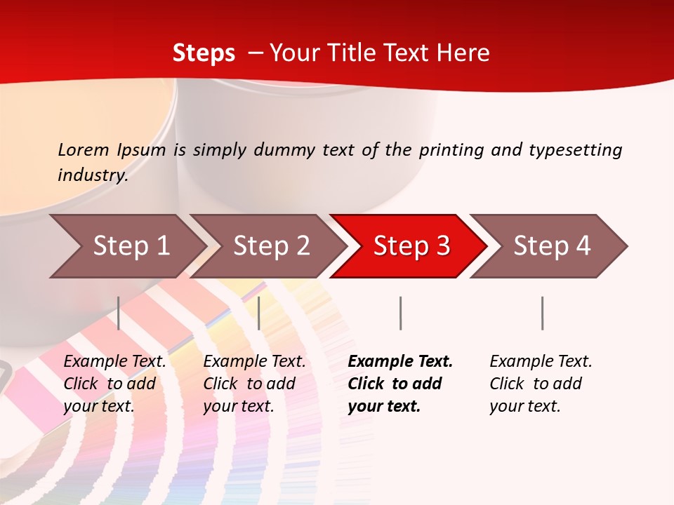 Printing Press Inks, Cyan, Magenta, Yellow PowerPoint Template