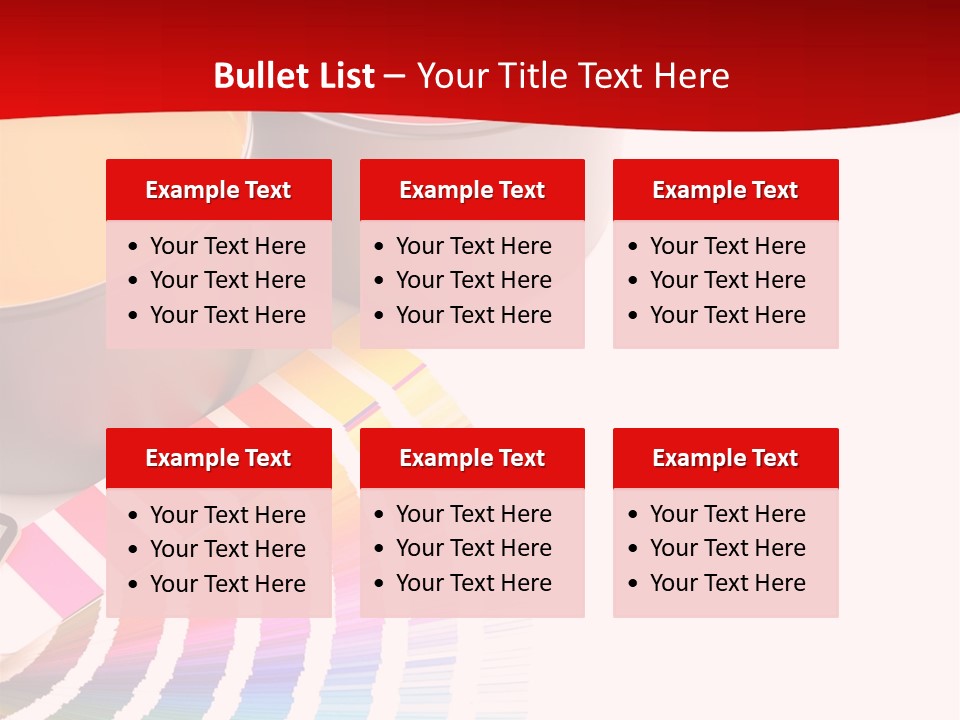Printing Press Inks, Cyan, Magenta, Yellow PowerPoint Template
