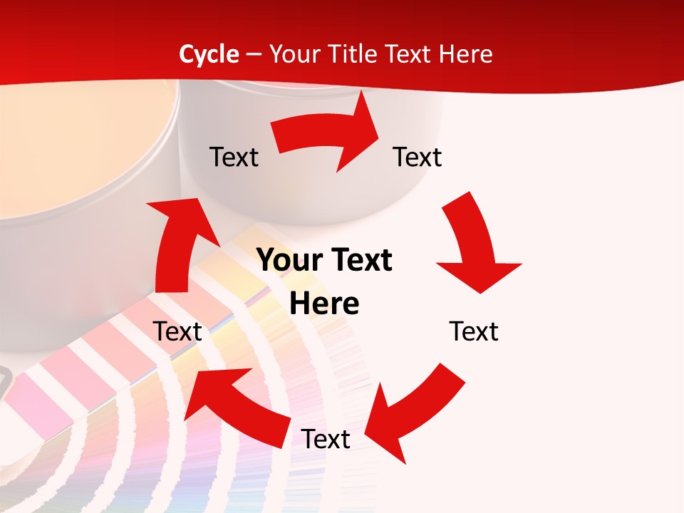 Printing Press Inks, Cyan, Magenta, Yellow PowerPoint Template