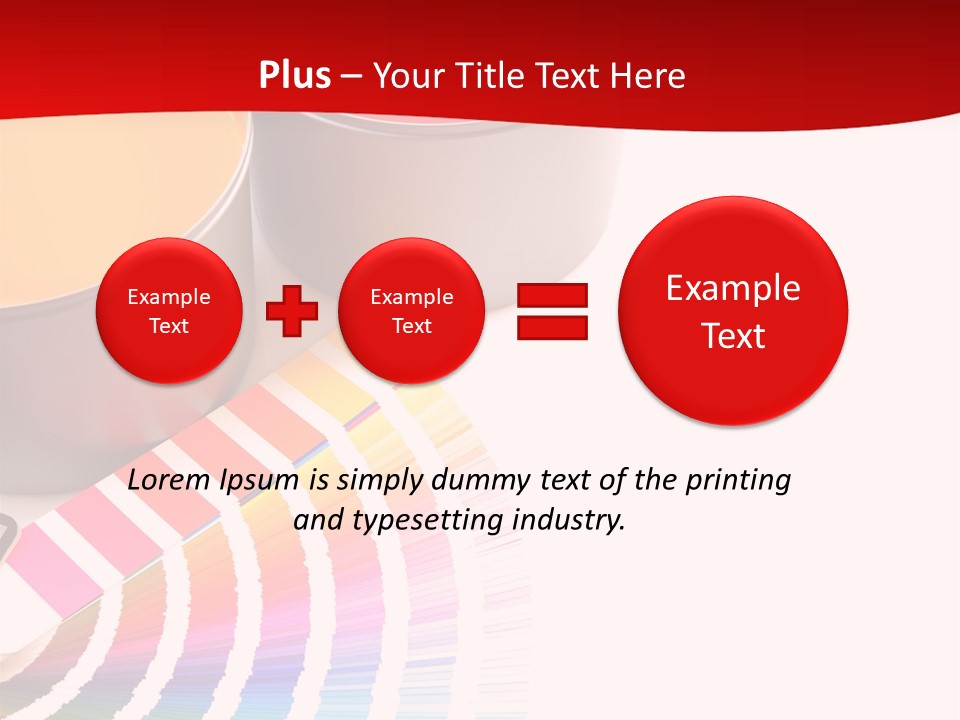 Printing Press Inks, Cyan, Magenta, Yellow PowerPoint Template