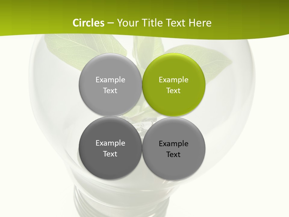 Light Bulb: Power And Nature PowerPoint Template