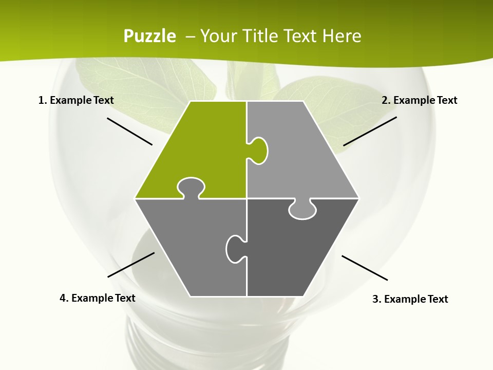 Light Bulb: Power And Nature PowerPoint Template