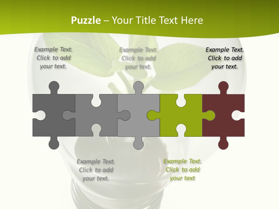 Light Bulb: Power And Nature PowerPoint Template