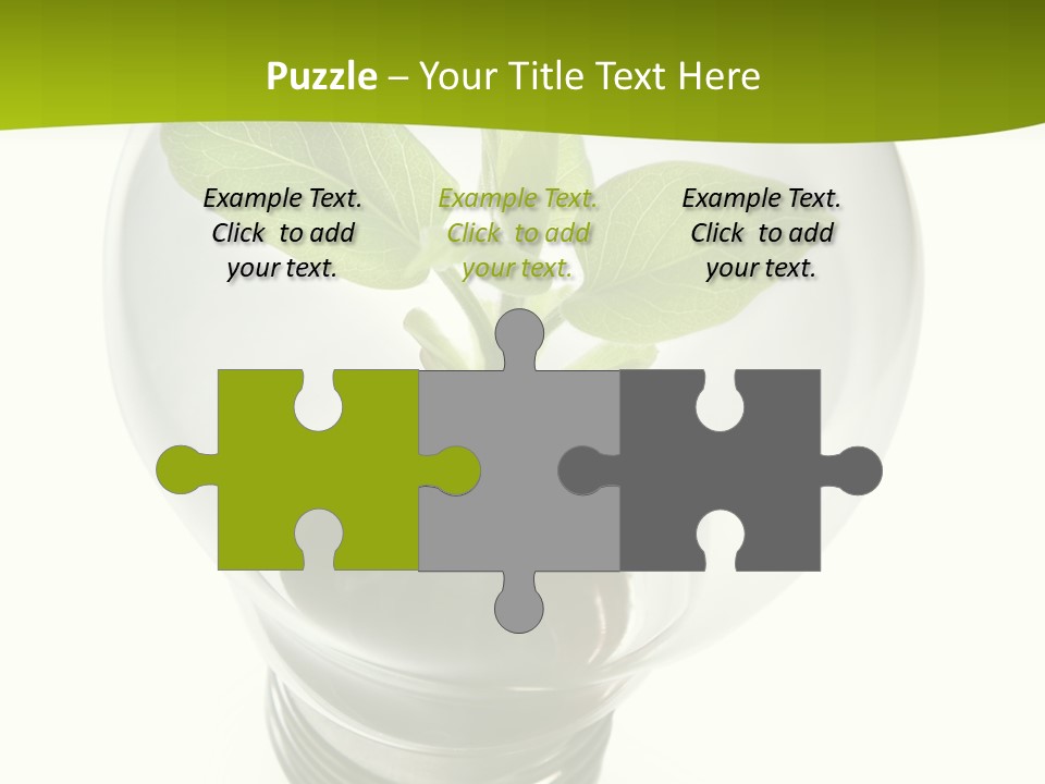 Light Bulb: Power And Nature PowerPoint Template