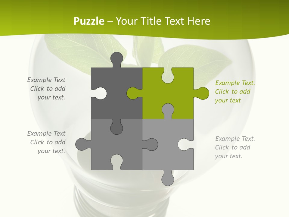 Light Bulb: Power And Nature PowerPoint Template